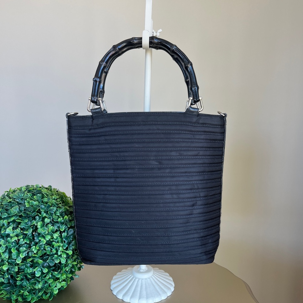 Gucci Nylon Bamboo Handle Bag